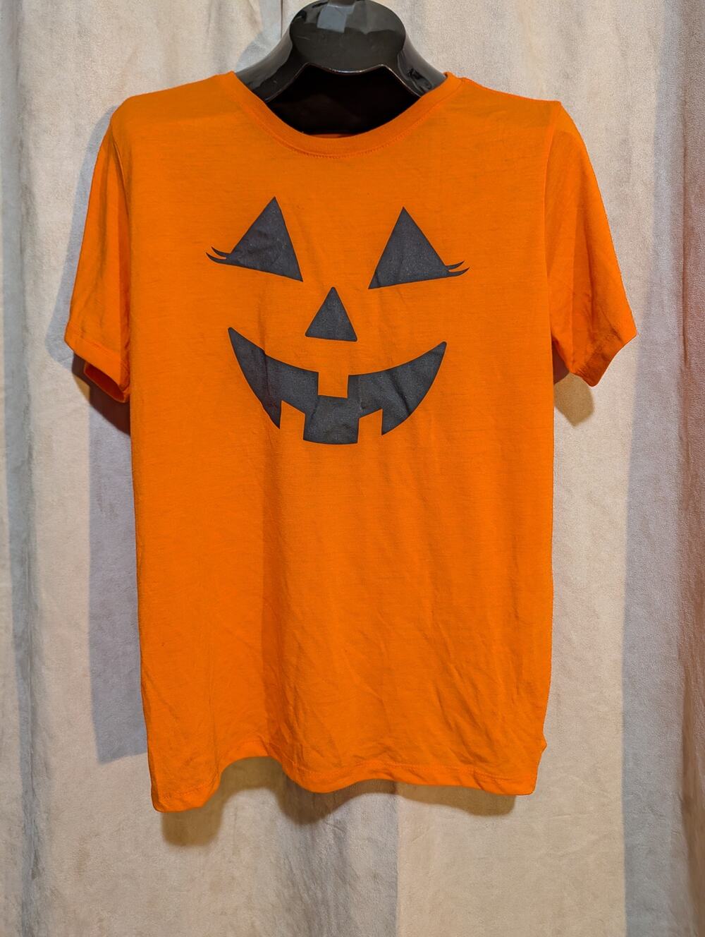 Way to Celebrate Large Halloween Orange Jack-O-Lantern Pumpkin Fall Tee 12/14